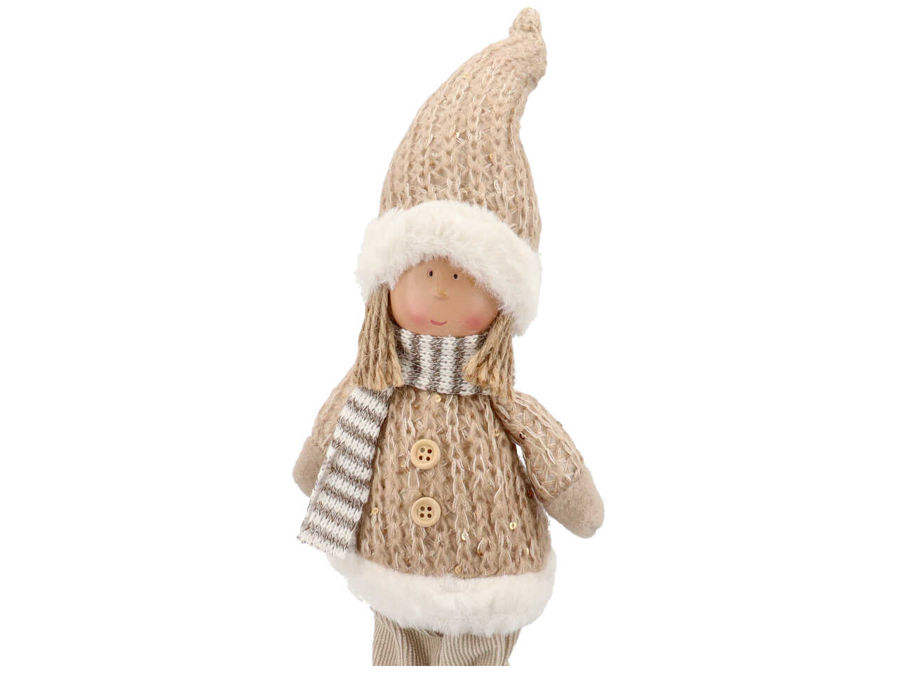 bambina natalizia h.36cm beige