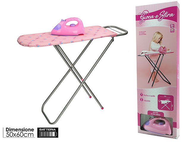 Gioca stira asse + ferro rosa 100742