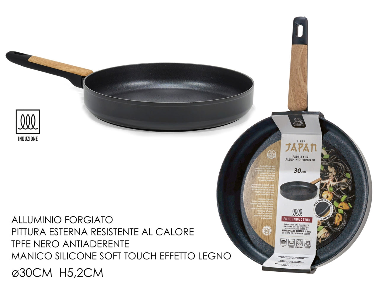 Padella misura d.30cm japan a induzione