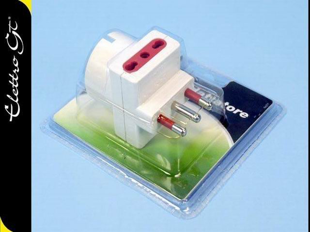 Adattatore triplo/schuko sp 2p+t 586020