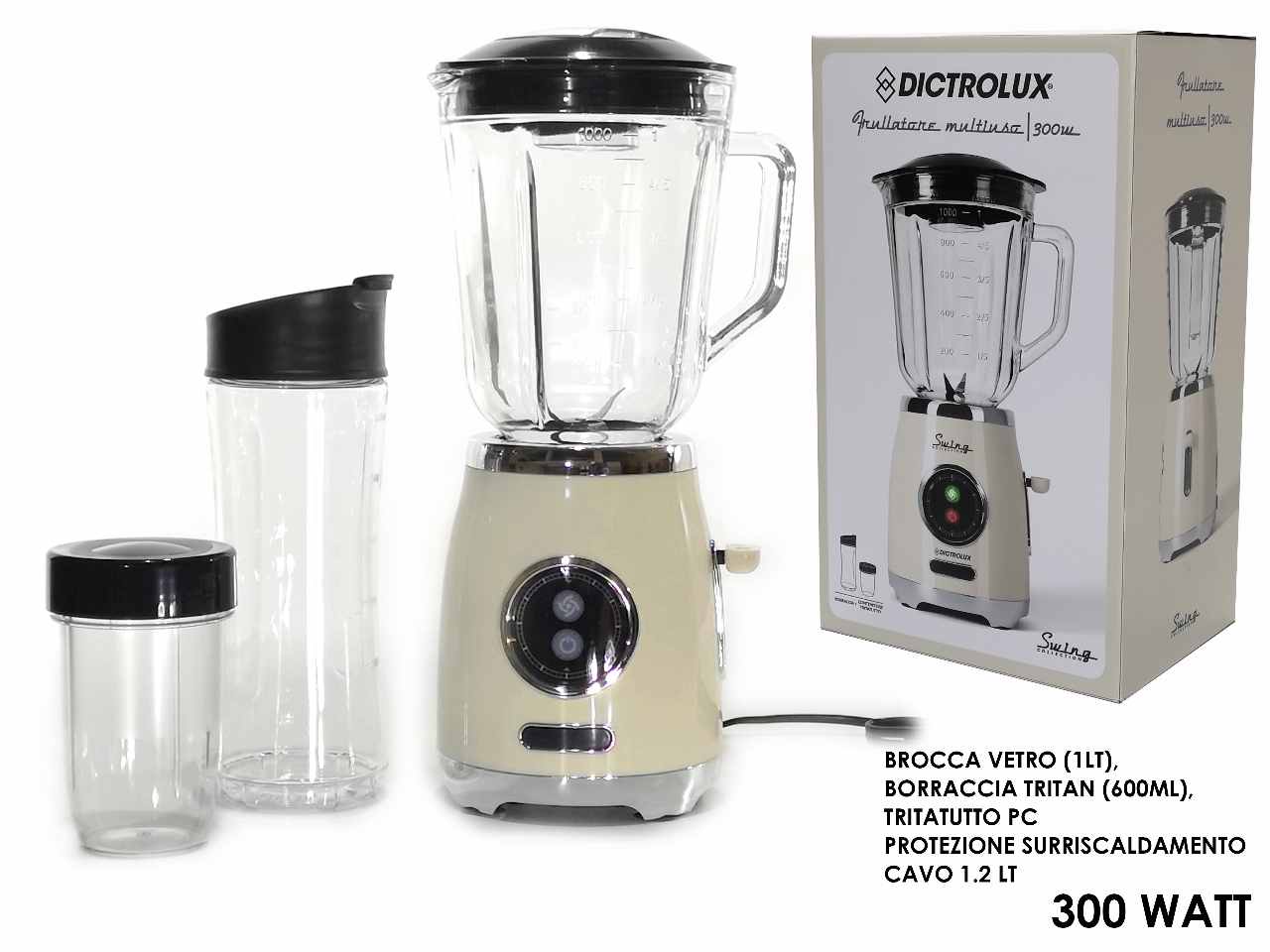 Frullatore multiuso 300w crema 872802