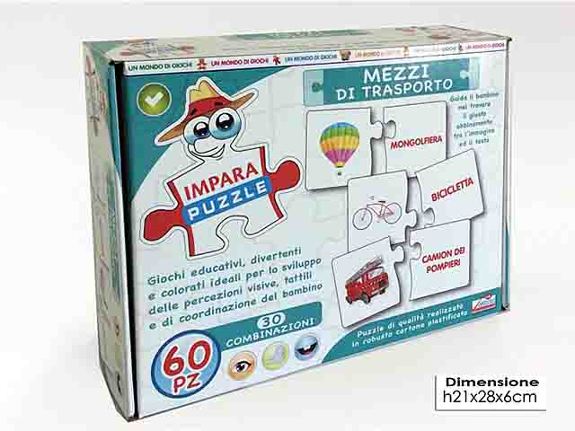Gioco impara puzzle mezzi trasp.121695$