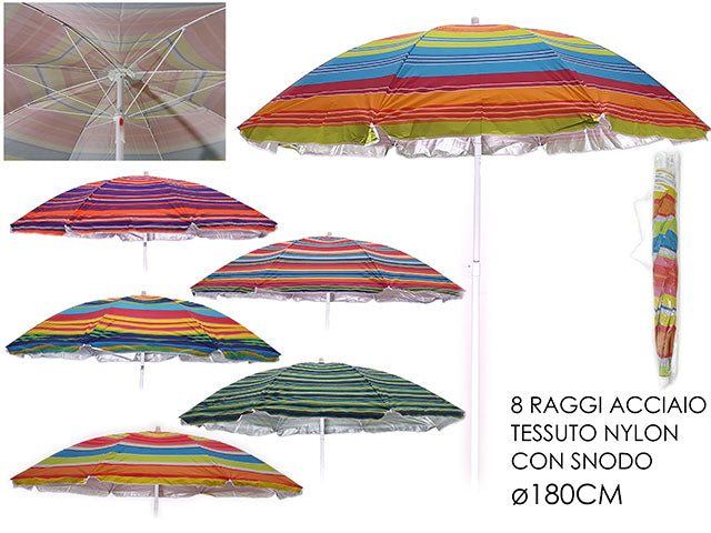 Ombrellone da spiaggia con snodo 180cm