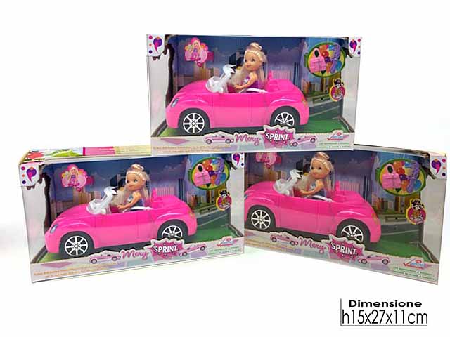 bambola mery c/auto e acc.122088