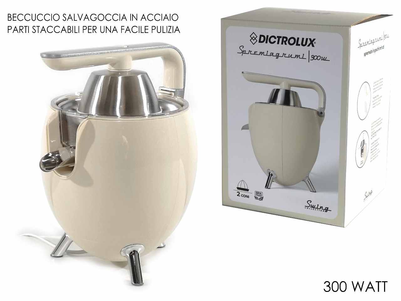 Spremiagrumi elettr.300w crema 893901