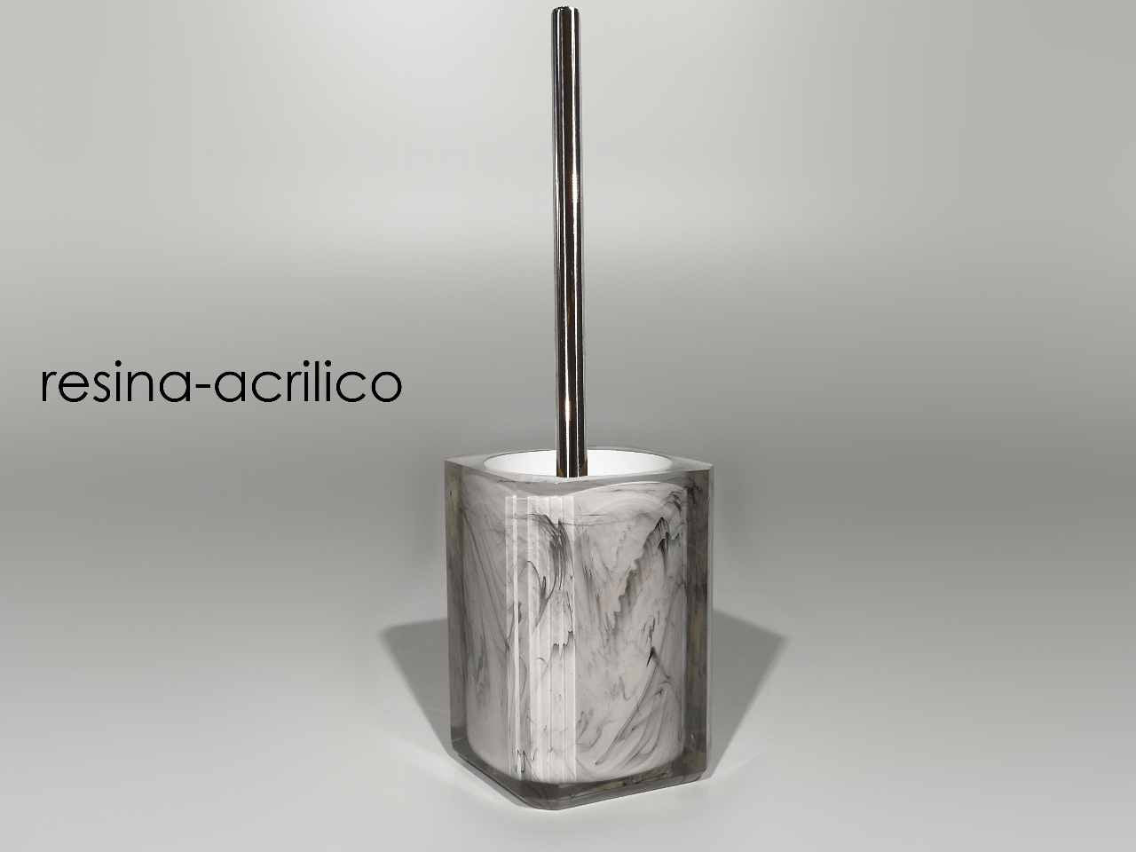 Portascopino c/scop.eff.marmo grigio 560223