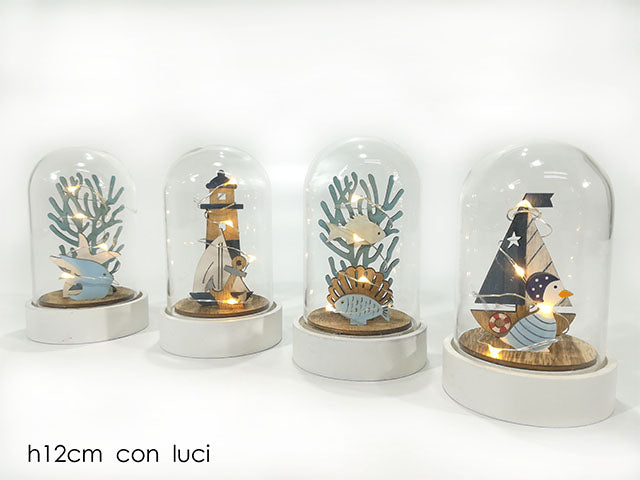 Cupola con dec.marino b/o luce h12 635119