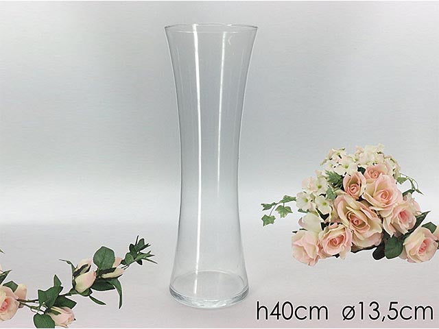 L.vetro vaso calice 40cm 634014