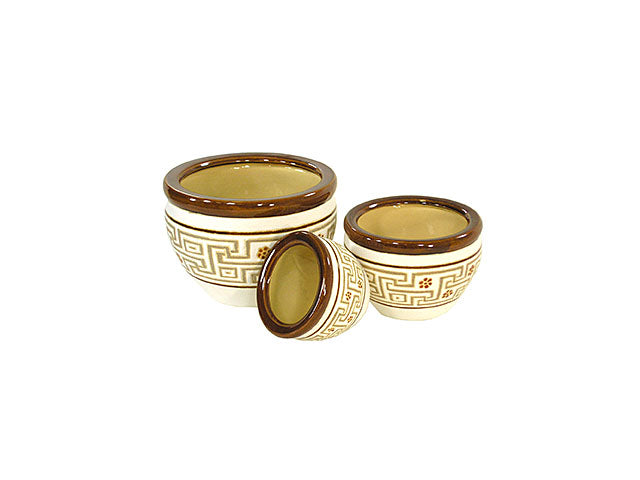 cachepot bianco c/bordo 3pz mar5822230000