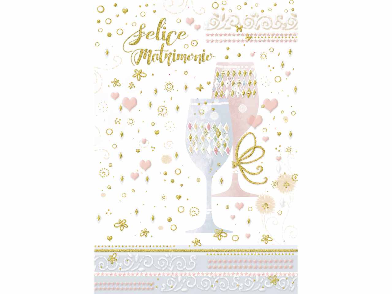 biglietto felice matrimonio