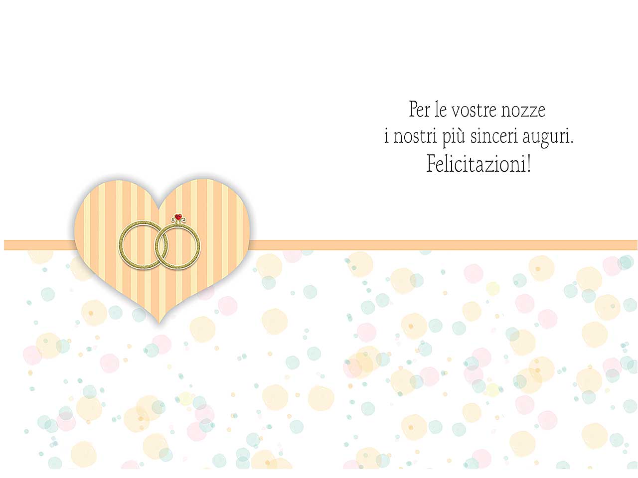 Biglietto auguri felice matrimonio