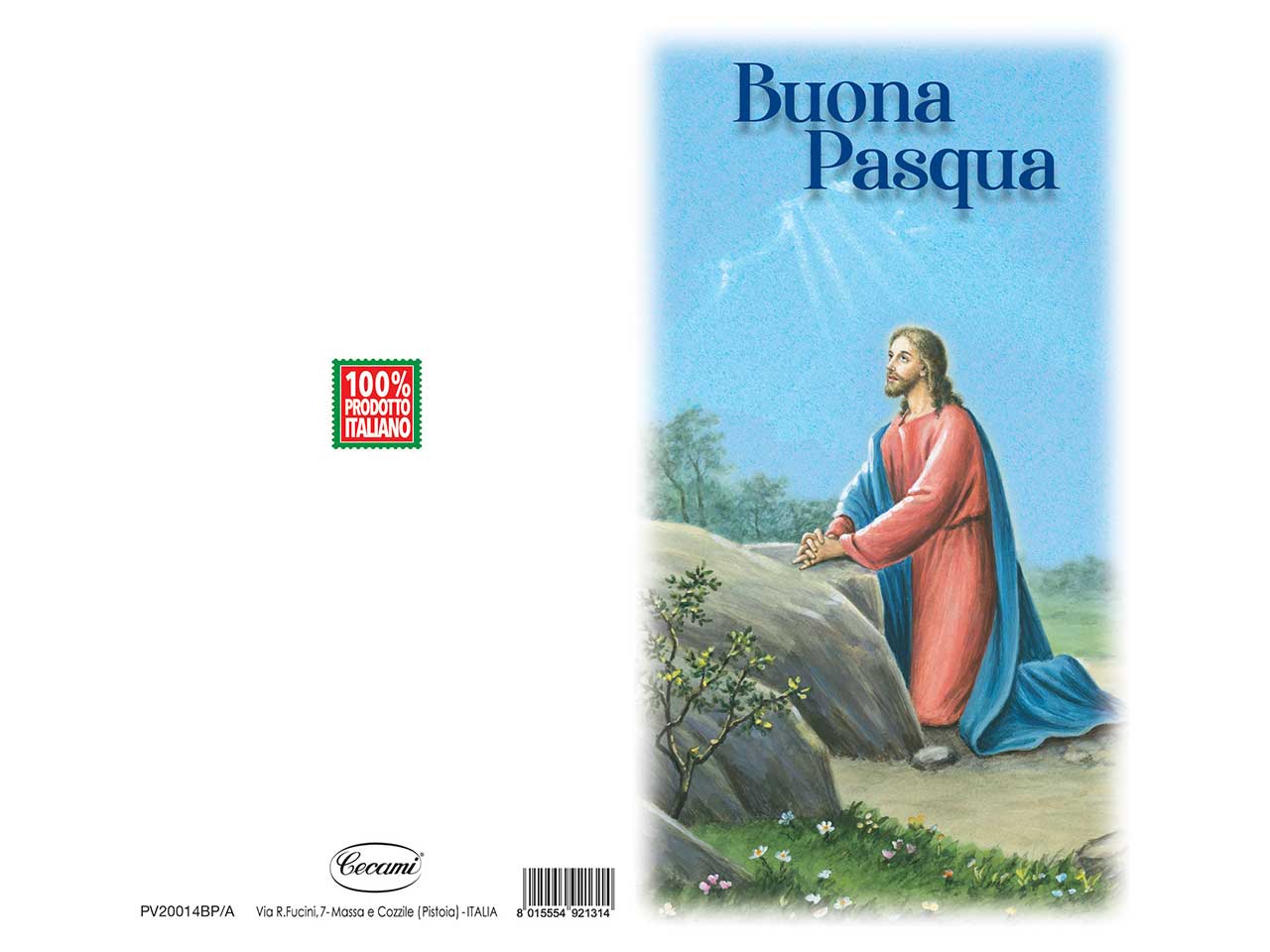Biglietto midi buona pasqua religioso