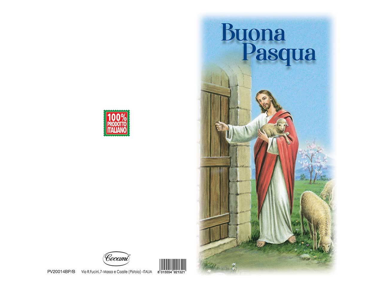 Biglietto midi buona pasqua religioso