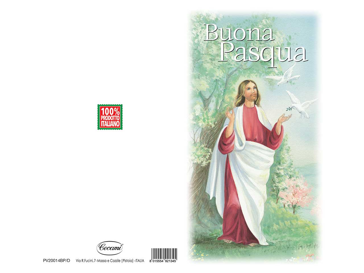 Biglietto midi buona pasqua religioso
