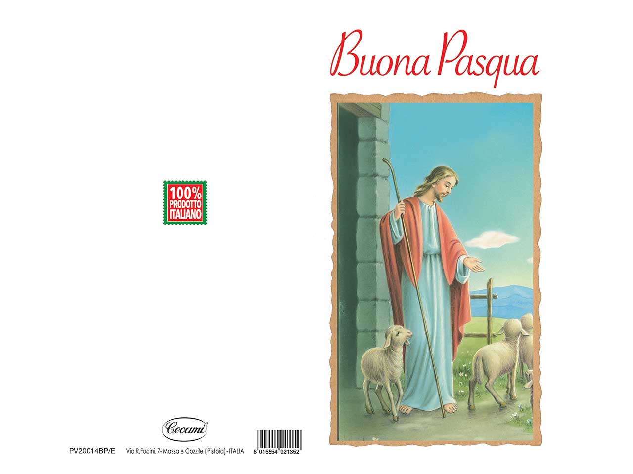 Biglietto midi buona pasqua religioso