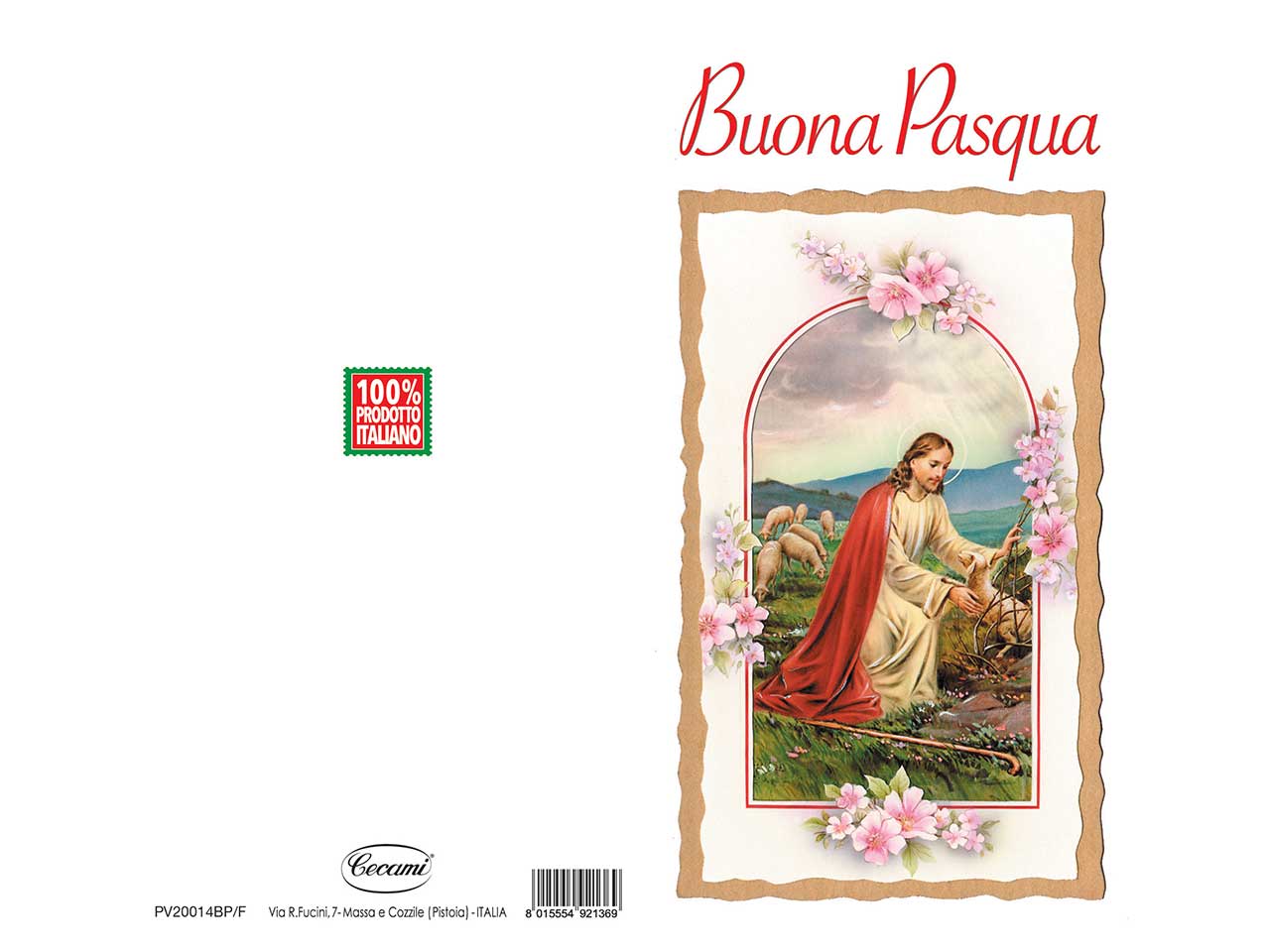 Biglietto midi buona pasqua religioso