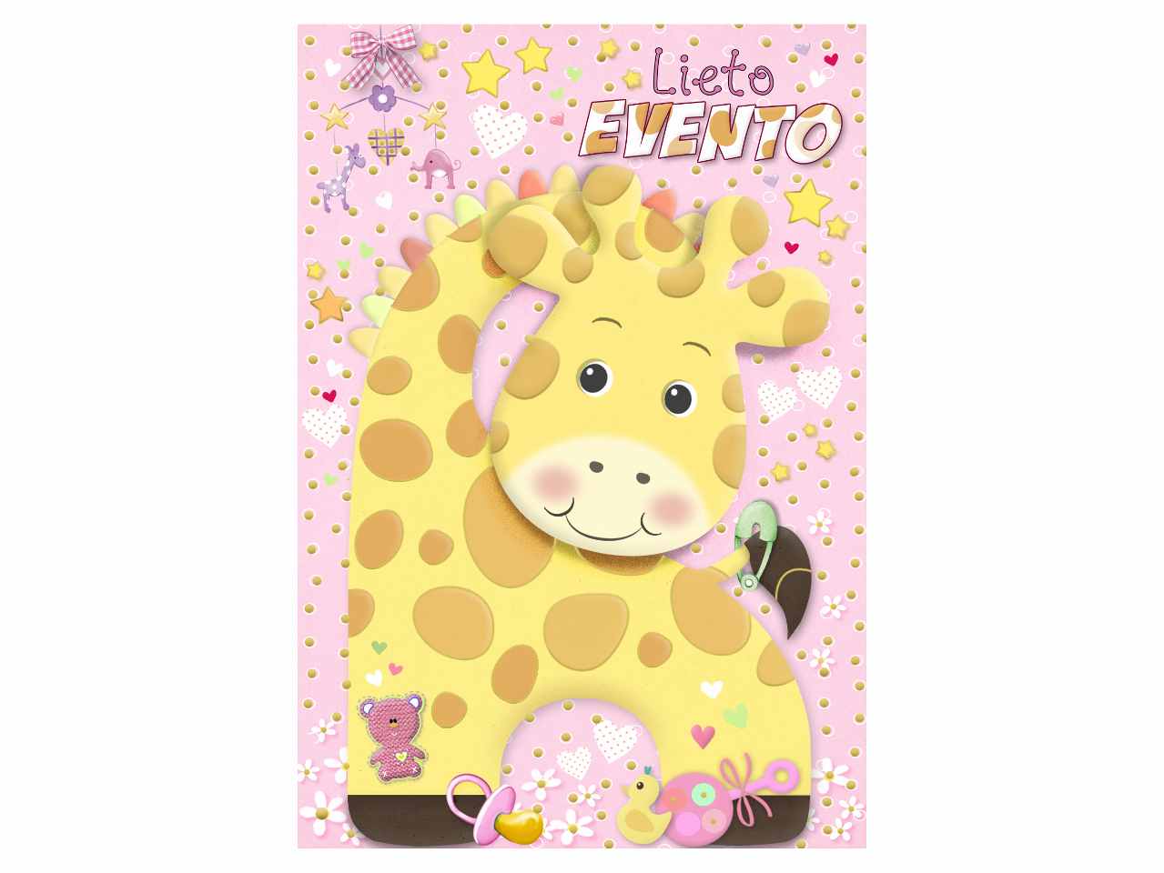 Biglietto lievo evento animaletto