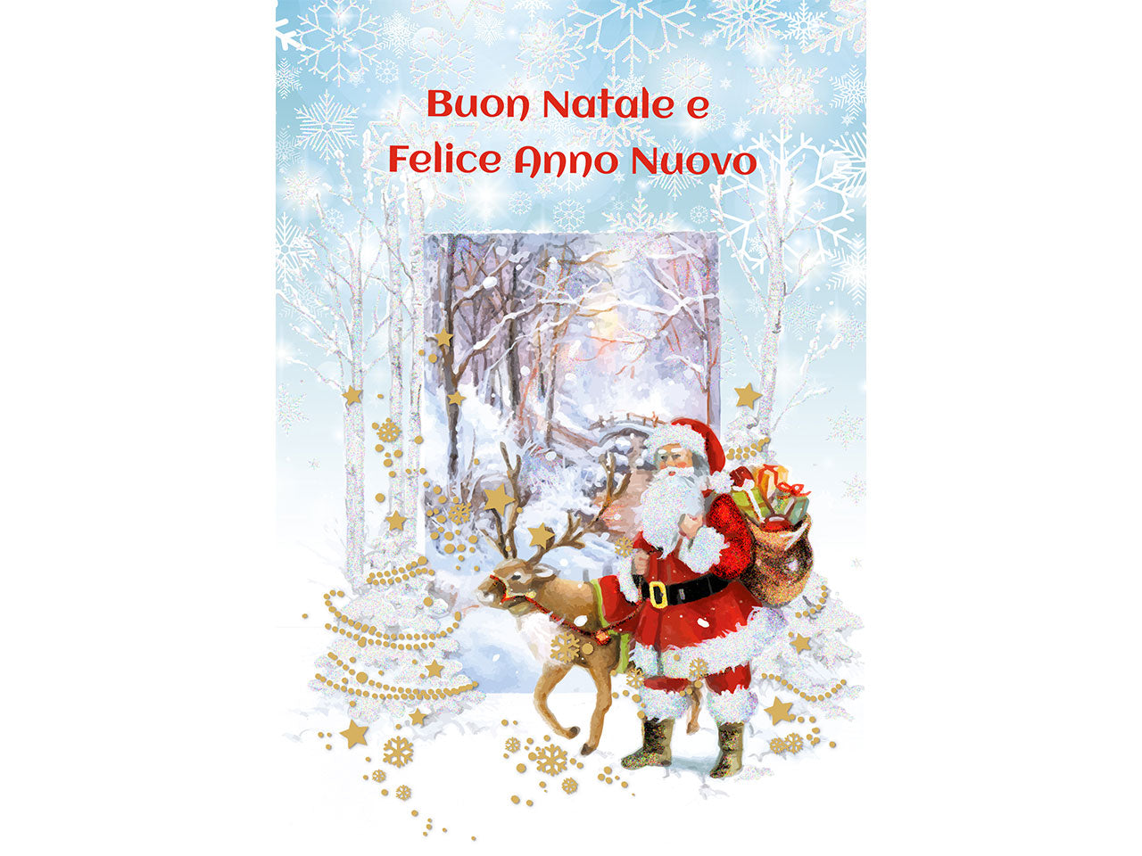 Biglietto auguri natalizio porta soldi