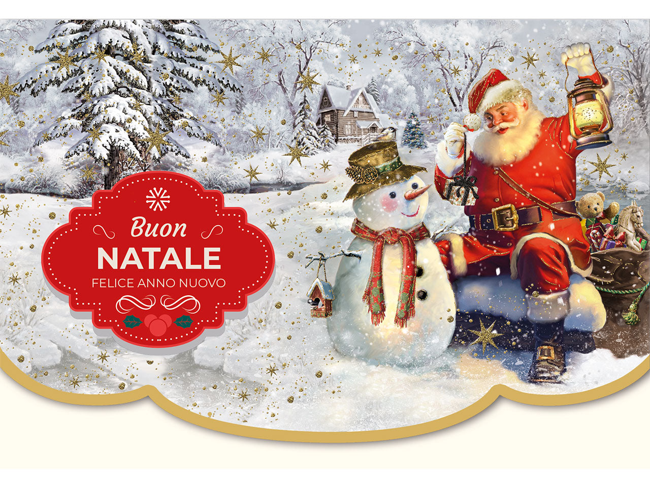 Biglietto auguri natalizio porta soldi