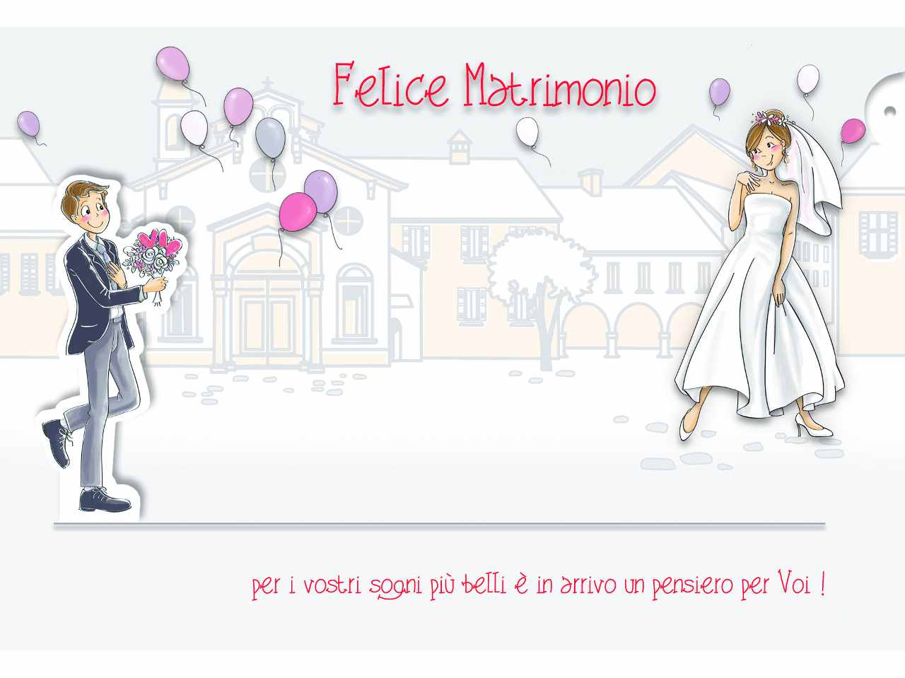 Biglietto matrimonio porta soldi