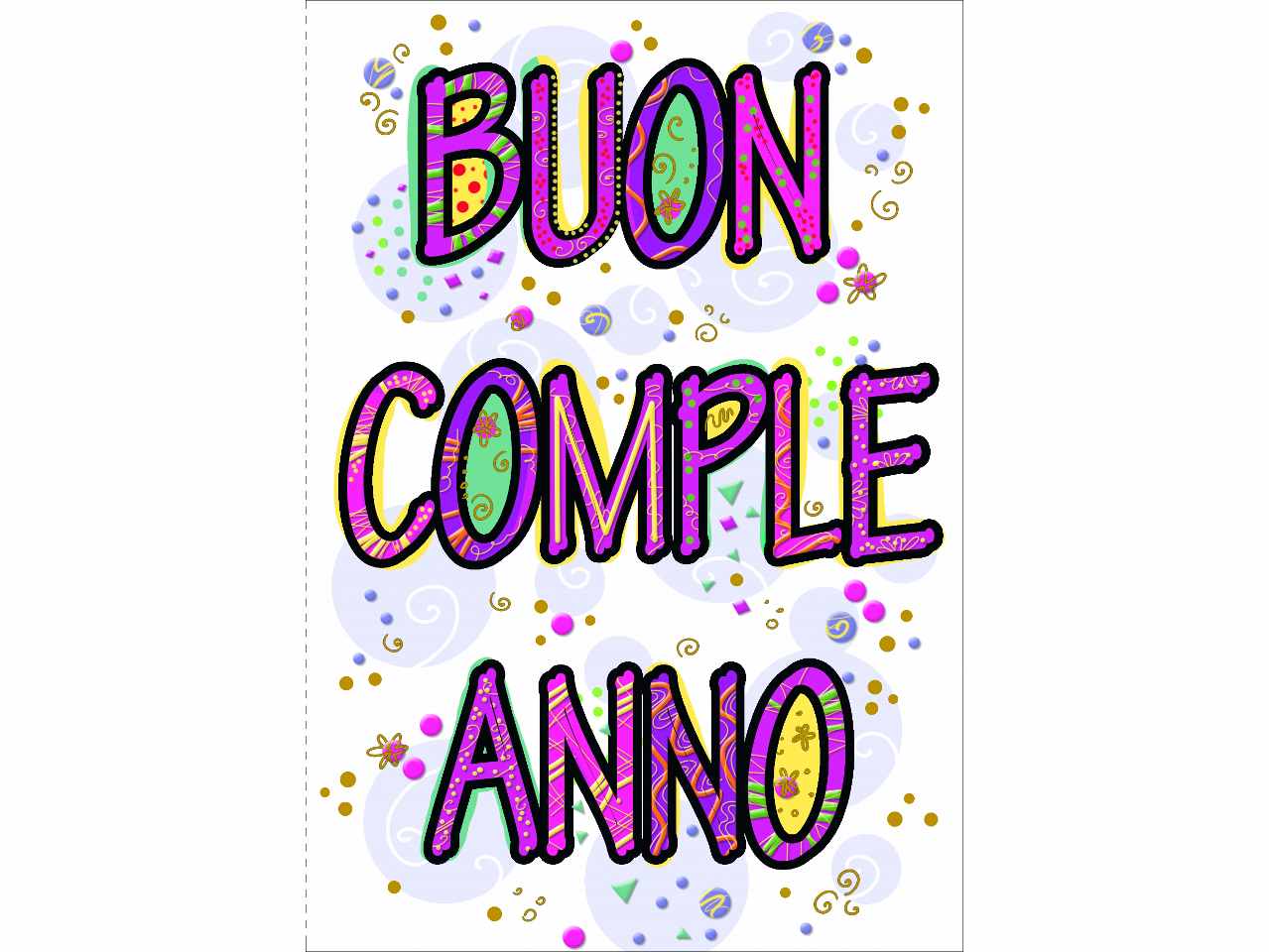 Biglietto auguri buon compleanno