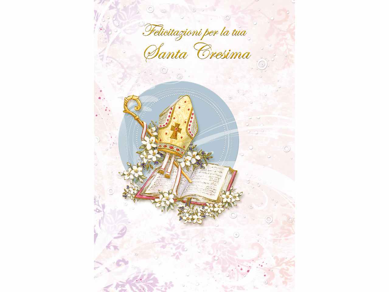 Biglietto auguri per santa cresima