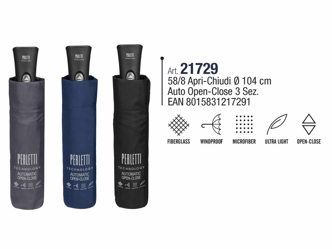 Ombrello uomo mini a/c 58/8 21729