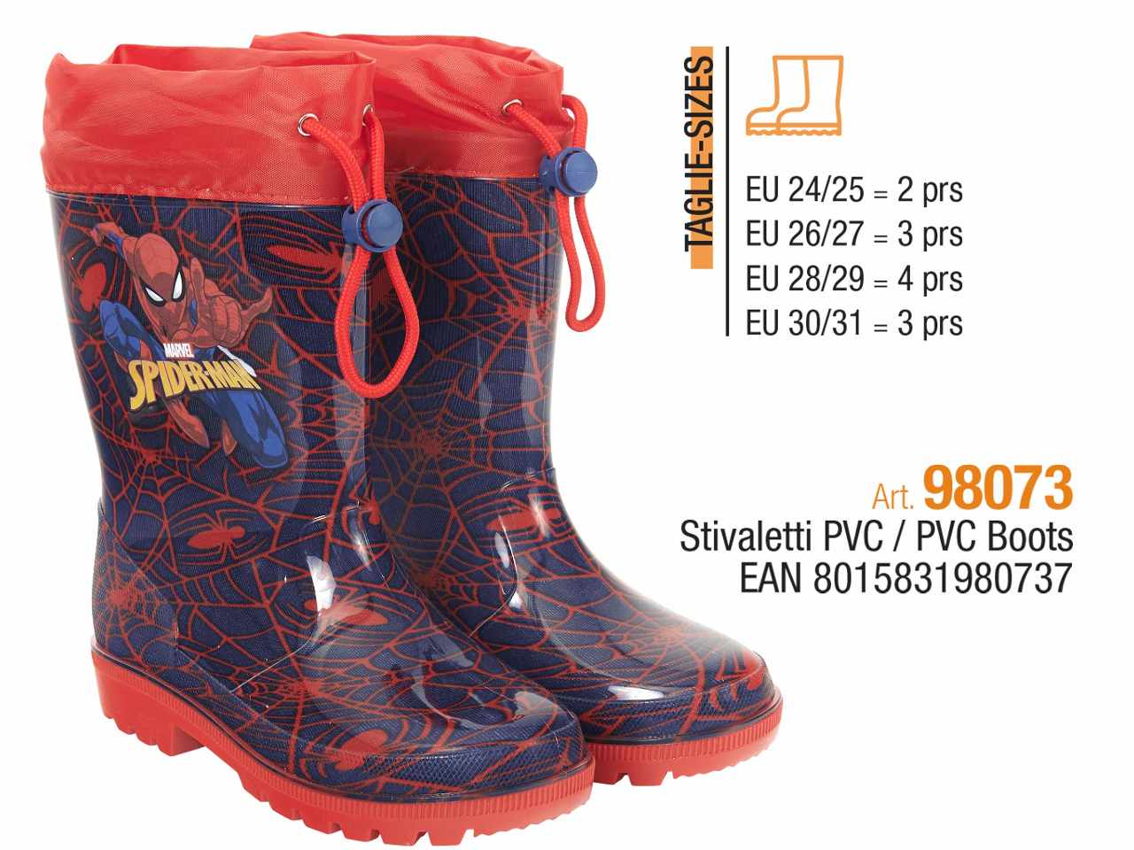 Stivaletti spiderman 98073