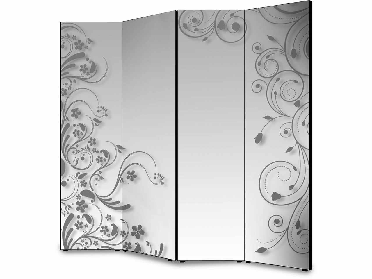 Separe' 4 ante modern flower grey