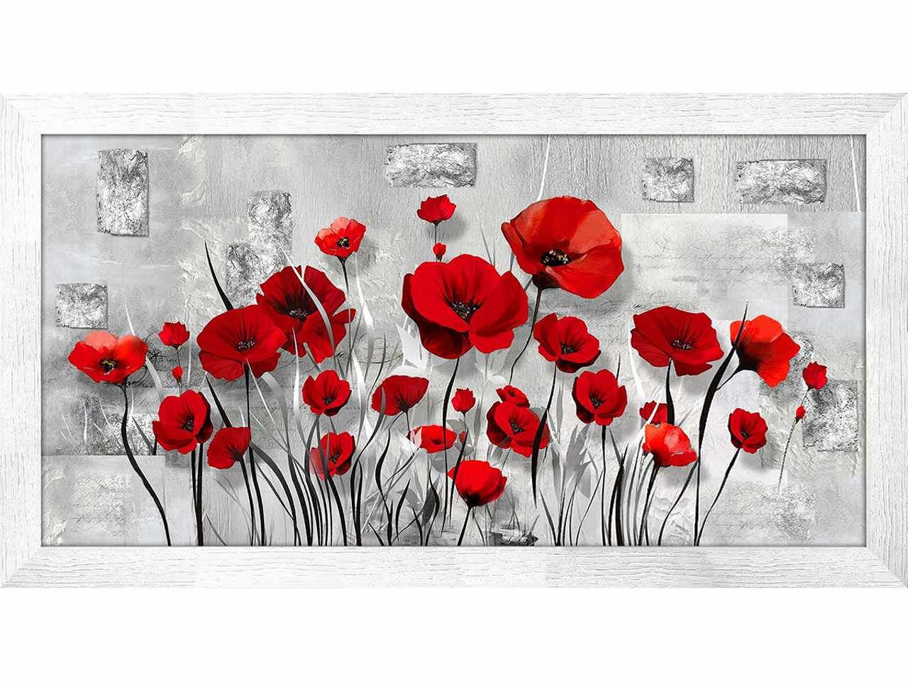 Quadro 28x57 poppy grigio