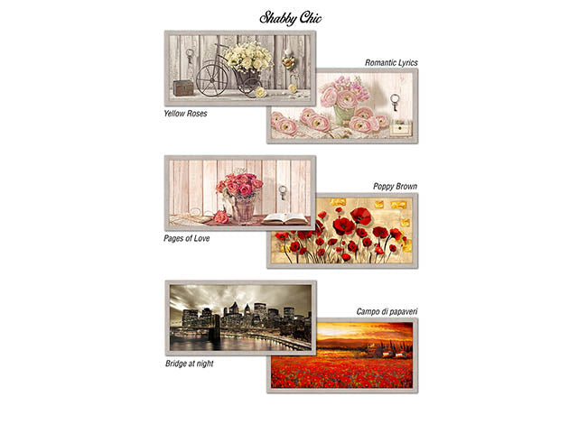 shabby chic quadro beige 44x94 ass.89529