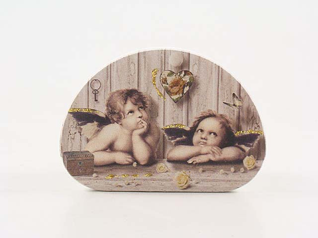 Quadro cupido 8x12cm grigio