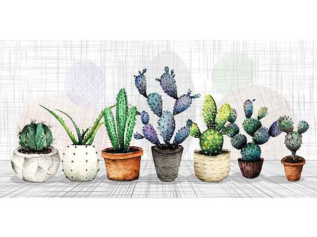 Quadro botany shabby 65x152cm