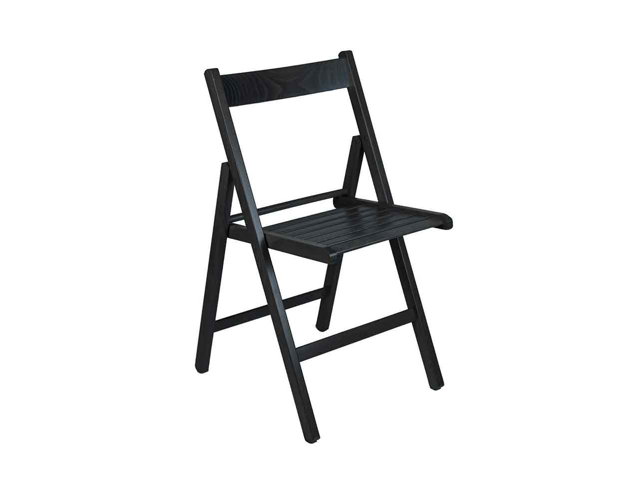 Sedia legno pieghievole faggio nera 2261501