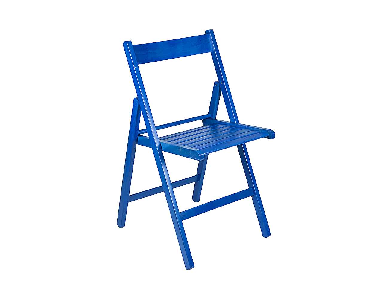 Sedia legno pieghievole faggio blu 2261506
