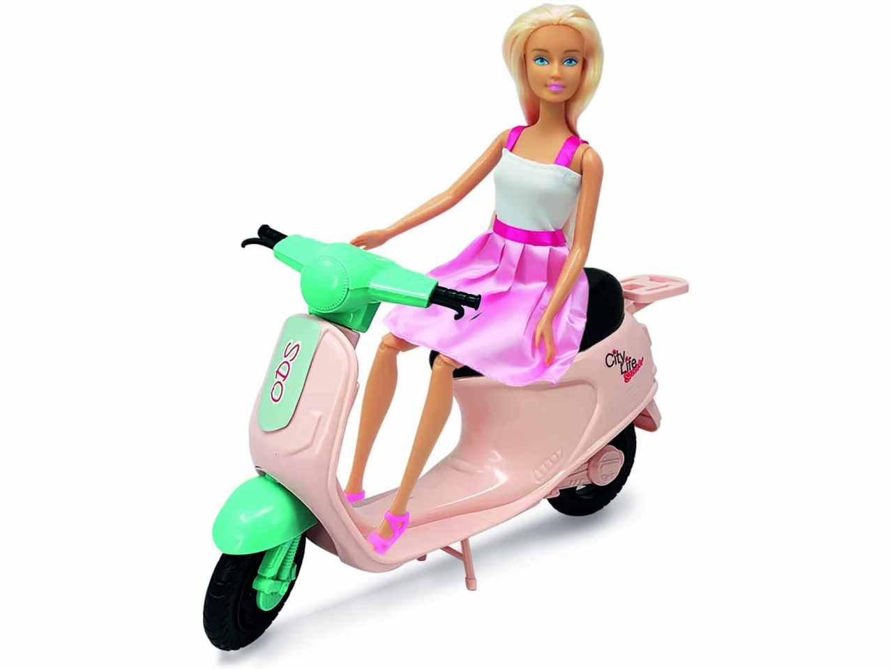 City life fashion doll c/scooter  44416