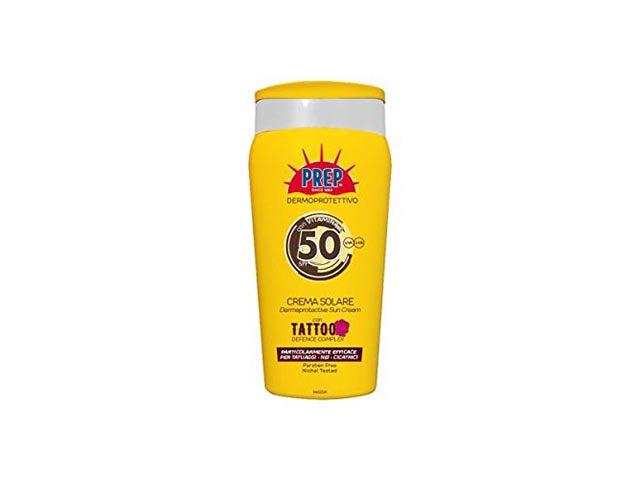 Prep crema solare spf50 tattoo