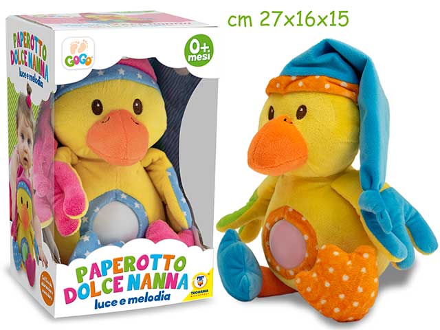 Papero c/luce e musica 2cm 39301