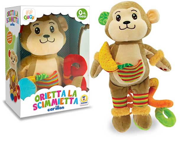 Gogo orietta la scimmietta carillon 22cm39378
