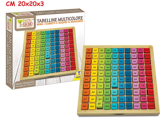 Impara le tabelline in legno 40570