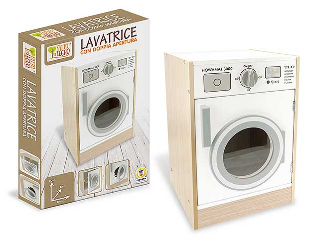 Fatto di legno lavatrice 40cm  40608