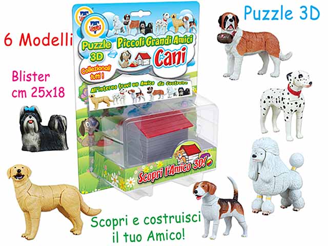 Geo nature cani puzzle 3d 62139