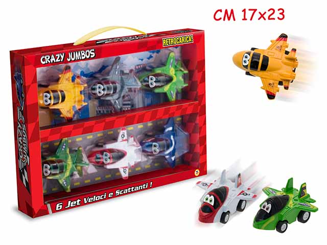 Teo's aerei crazy jumbos 6 pezzi 63027