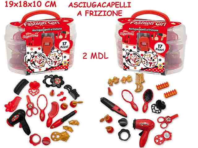 Fashion girl valigetta parrucch.64698