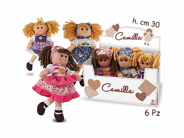 bambola camilla floreale 30cm 65278