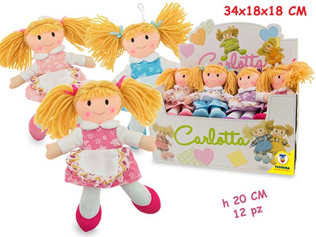 Carlotta bambola pezza farfallina 66259