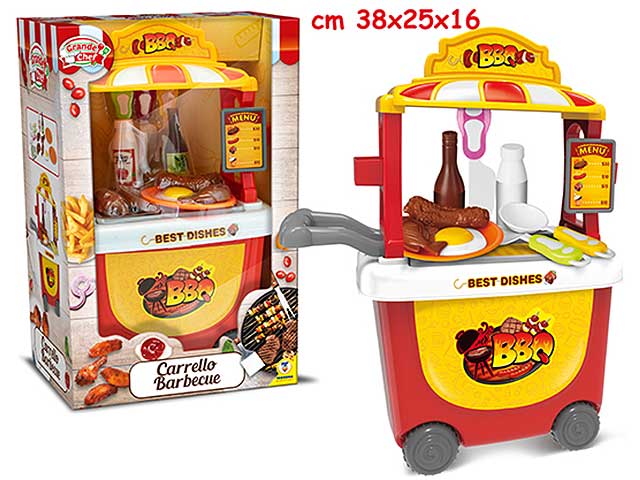 Grande chef carrello bbq 23 pezzi 66292