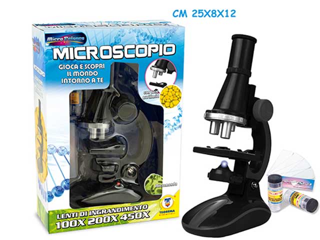 Plastiart microscopio 100x/200x/450x 66312