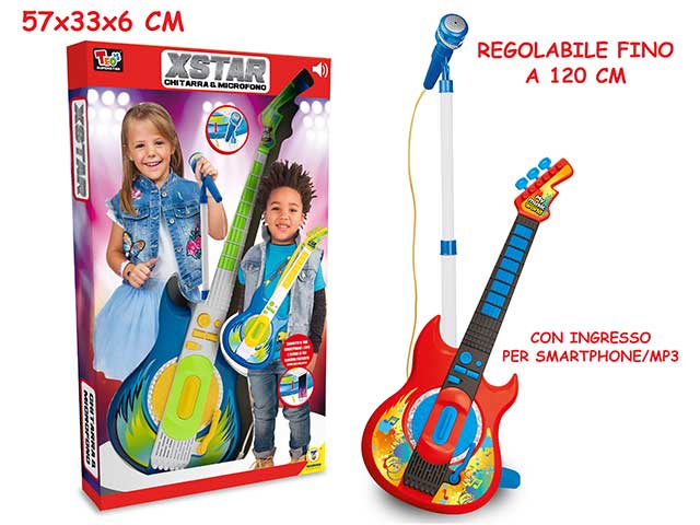 Chitarra c/microfono rock star 66520