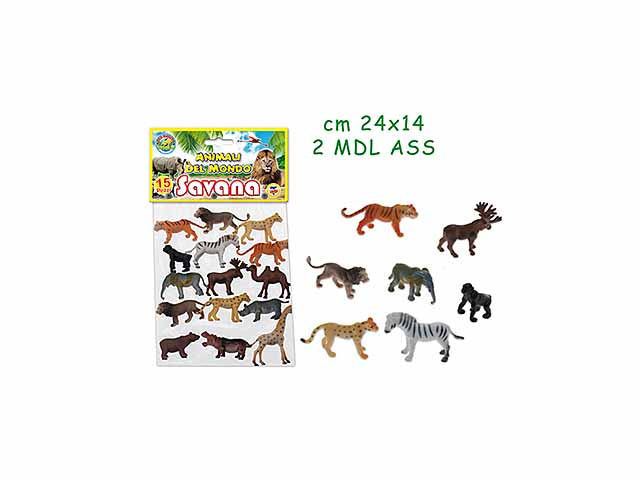 Animali savana 15 pezzi 72433